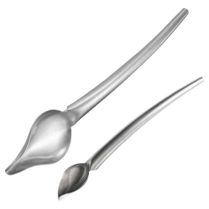 Лъжици за рисуване за готвачи, AMRINUGL, неръждаема стомана, ергономичен дизайн, устойчиви на корозия, комплект