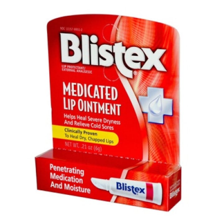 Balsam de buze vindecator, Blistex, Hidratant, Protectie Impotriva Factorilor Externi, Calmare Si Ameliorare A Disconfortului, pentru herpes, Hidratant, 6g