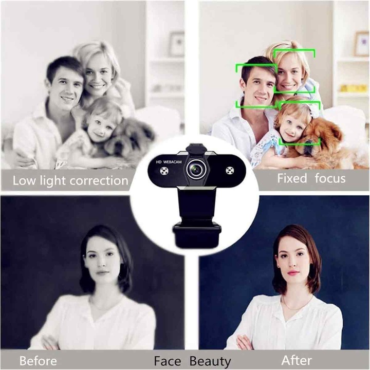 (1080P) USB 2.0 HD Камера Уеб Камера за PC Десктоп Лаптоп Компютър Офис работа