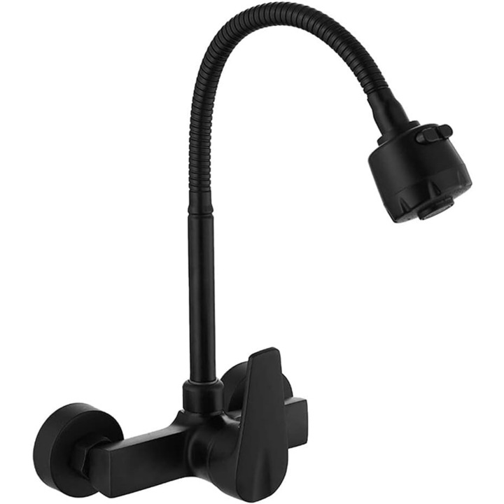 TNEAYWHE szaniter csaptelep, matt fekete felület, korrózióálló, sokoldalú kialakítás