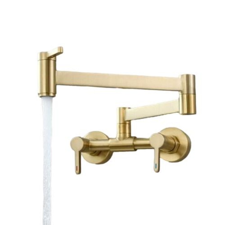 Robinet Termostatic pentru Bucatarie, Montare Incorporata, 2cm, Auriu Periat