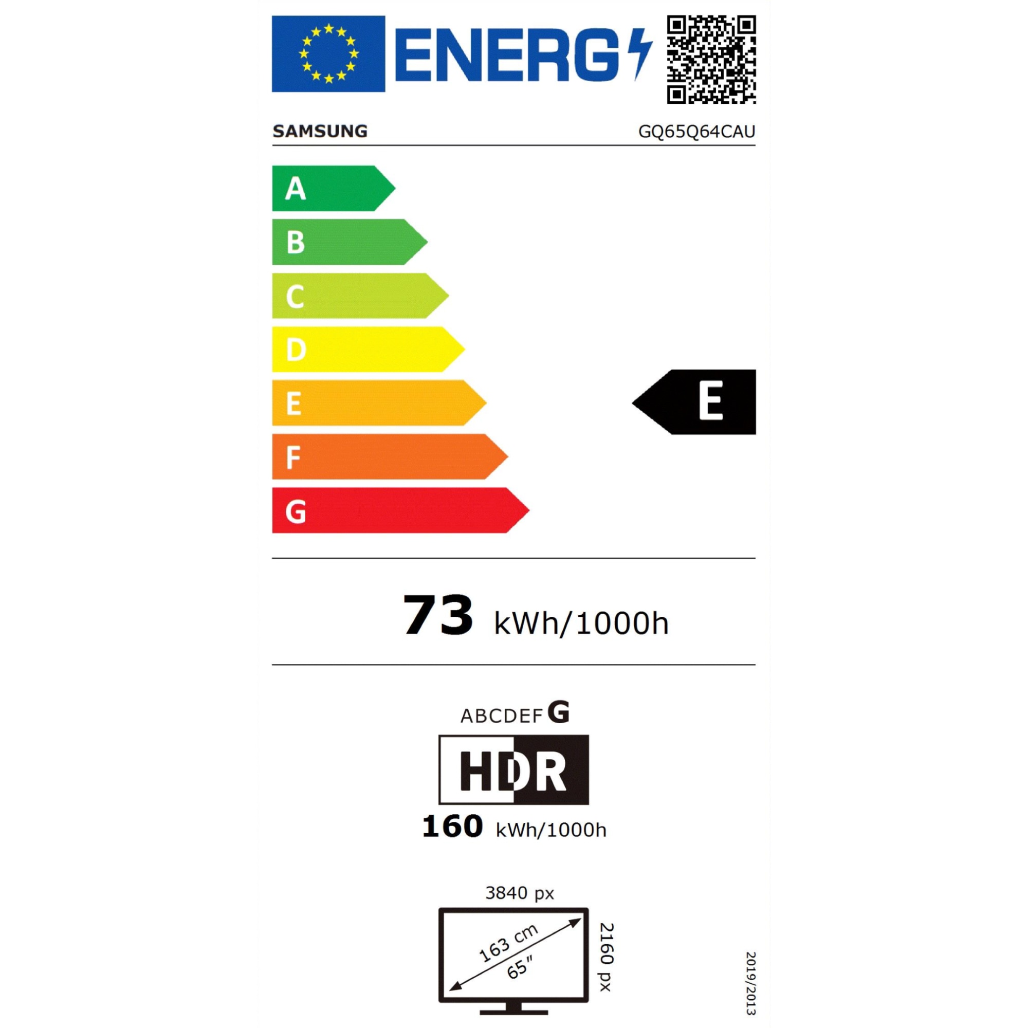 Televizor Samsung GQ65Q64CAUXZG QLED TV, 65 inch (163 cm), 4K UHD, HDR, Smart TV