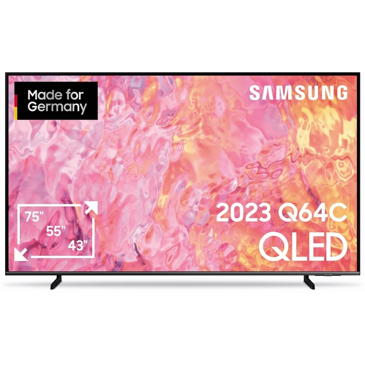 Televizor Samsung GQ65Q64CAUXZG QLED TV, 65 inch (163 cm), 4K UHD, HDR, Smart TV