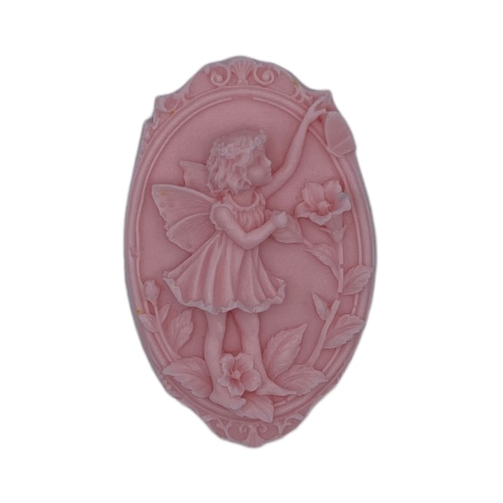 Sapun handmade cu lapte de capra, parfum trandafiri, model zana A, 60 g