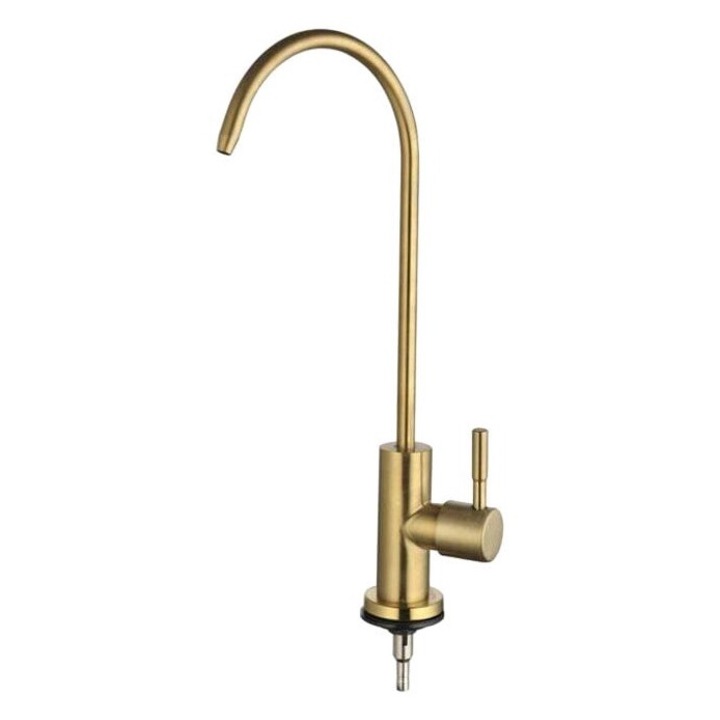 Víztisztító csap, rozsdamentes acél, arany