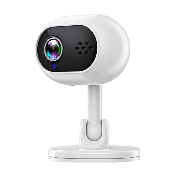 Камера за наблюдение, детекция на движение, цветно нощно виждане, бяла, 7.5x4.7см