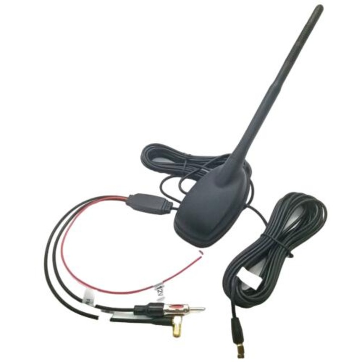 Antena auto universala pentru DAB, FM, GPS, montare pe plafon