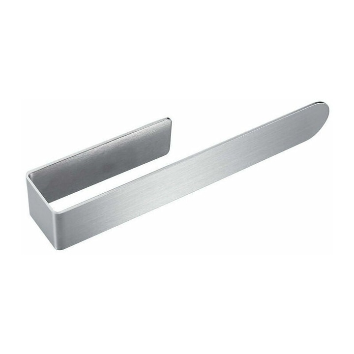 Suport prosoape elegant fara suruburi, Enforose, design modern, suprafata periata, instalare autoadeziva, dimensiuni compacte