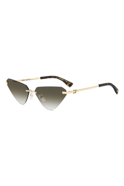 Dsquared2, Cat-eye napszemüveg színátmenetes lencsékkel, Aranyszín, 63-14-145
