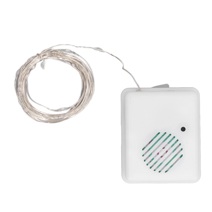 Ghirlanda de lumini, muzicala, decorativa pentru Craciun, 3m