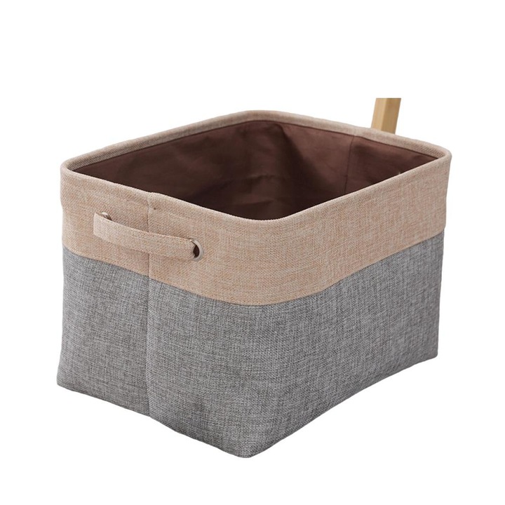 Cutie depozitare, Bej, 38x26x25cm, poliester