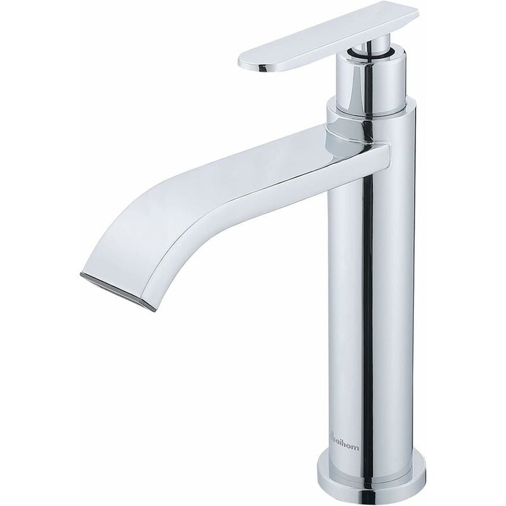 Vízesés hidegvizes fürdőszobai csaptelep, króm, magassága 34mm, modern design