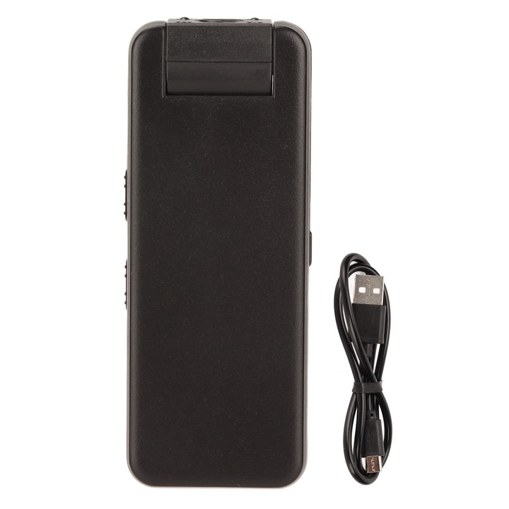 Camera Mini de Corp, ABS, Portabila, Inregistrare Video Full HD, Negru, 1800mAh