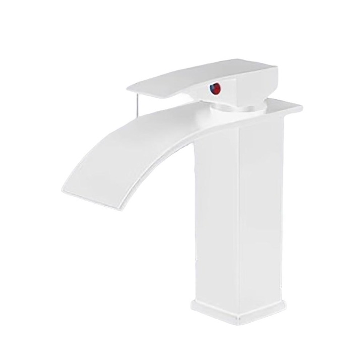 OEM Szaniter csaptelep, fehér, réz, 18,3x17,5x6 cm