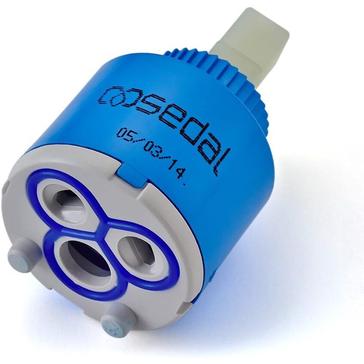 Cartus ceramic pentru robinet, 35mm, albastru, 1 bucata