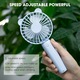 Ventilator portabil mini, 3 viteze, 1500mAh, albastru