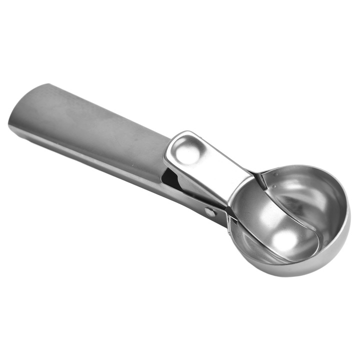 Lingura pentru inghetata, inox, 18cm, argintiu