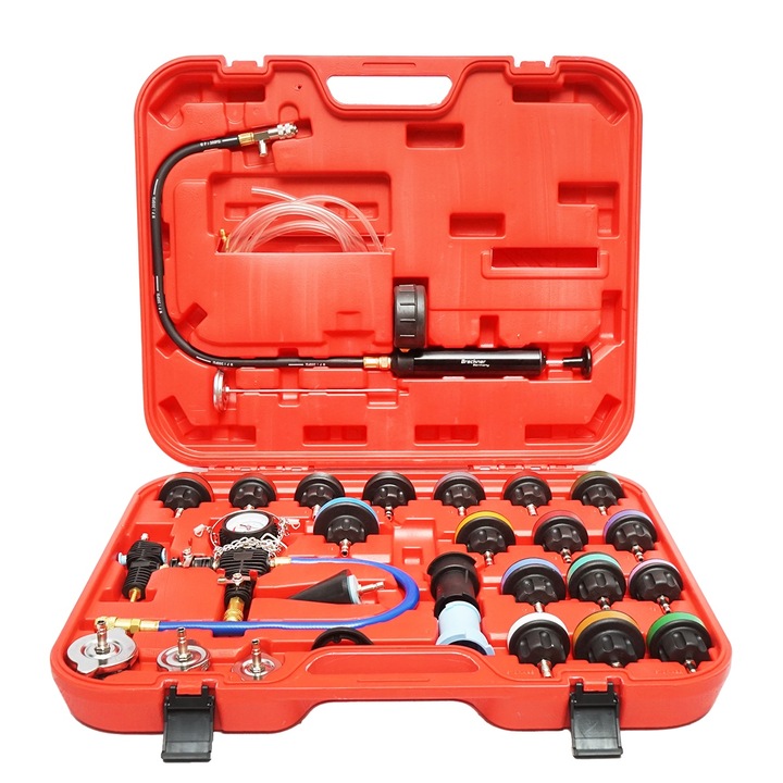 Trusa testare presiune radiator si sistem de racire 28 piese Breckner Germany