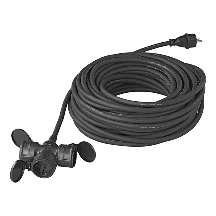 Удължителен кабел, ProPlus, пластмаса, 3x2,5 мм, IP44