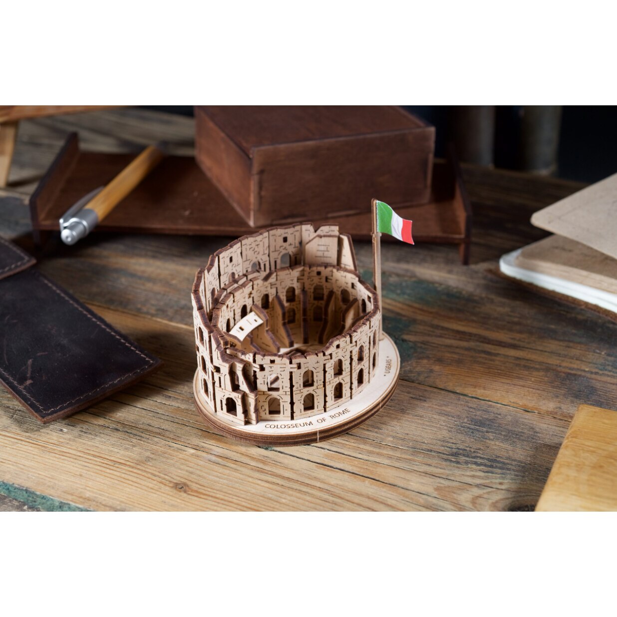 Sumole 3d Rome Puzzle 3D - Rome Colosseum, Lemn, 63 - eMAG.ro