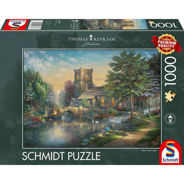 Пъзел - Thomas Kinkade: The Willow Chapel - 1000 части, картон