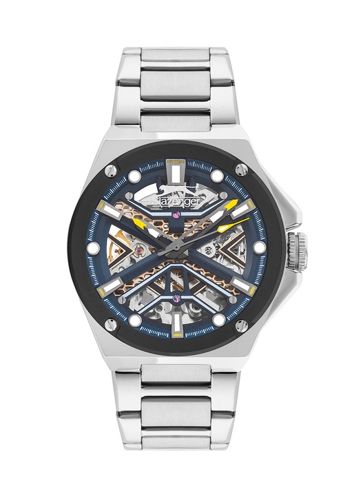 Ceas barbatesc Slazenger SL.09.2264.1.04, automat, otel/alama, argintiu