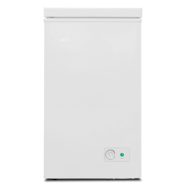 Lada frigorifica LDK BD-100FCW, Clasa E, Capacitate 92 l, Congelare rapida, Termostat ajustabil, Alb