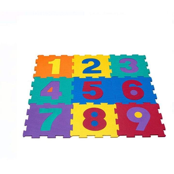 Padló puzzle, figurák gyerekeknek 31,5x31,5cm 9 db