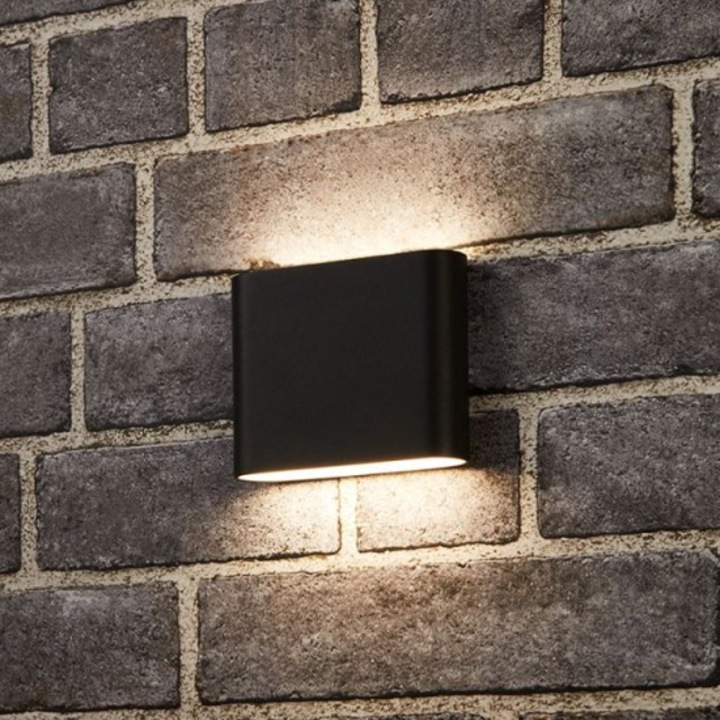 LED лампа Extra-plata, Стенна, Външна, 6W=40W, 3000K, Топла светлина, 540Lm, IP65