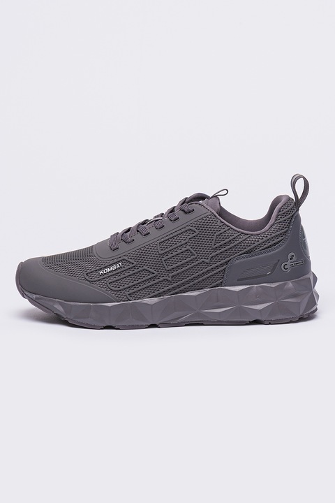 EA7, Perforált sneaker, Világosszürke, 41 1/3