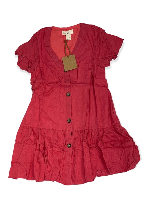 Ruha, Lost In Lunar, viszkóz/vászon, piros, Piros