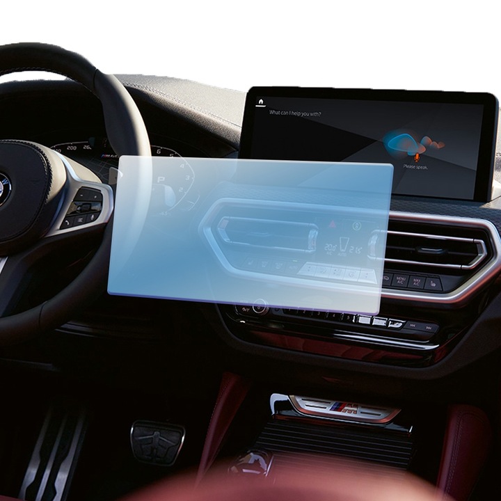 Регенерируемо хидрогелно защитно фолио за автомобилна навигация за BMW X4 2020, ОПТИМАЛНО РЕШЕНИЕ, пълна защита, гъвкав хидрокристал, безупречен външен вид, технология Premium Optim Core, против надраскване, усъвършенствана чувствителност, прозрачен