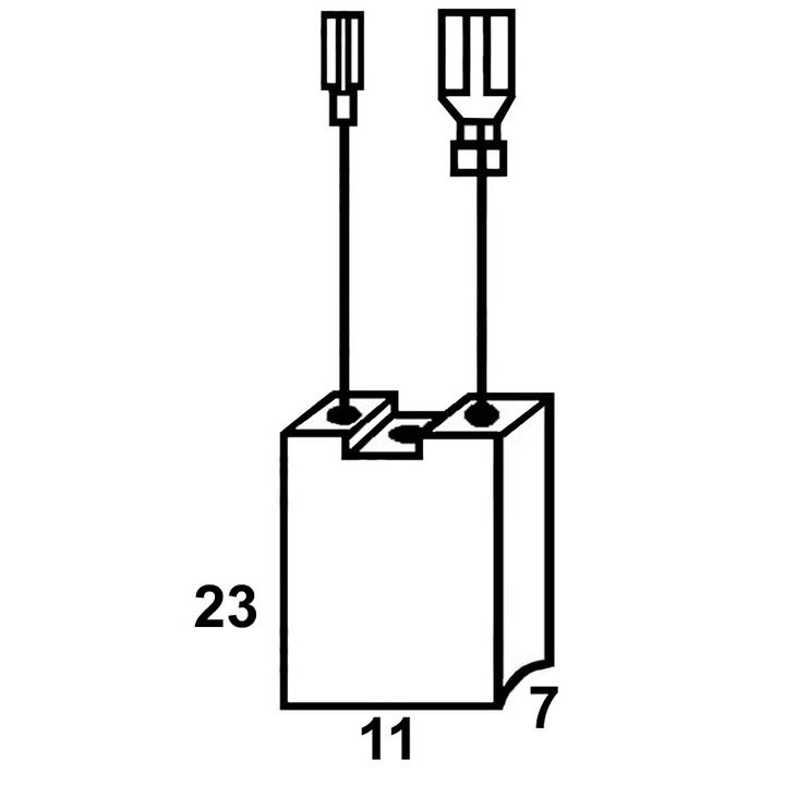 Set 2 perii colectoare pentru DeWalt N047424, ASEIN