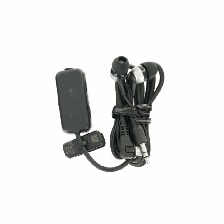 Casti audio In Ear Nokia, conector Jack 3.5mm, WH-501, HS-83 si AD-83, controller audio remote, Negru