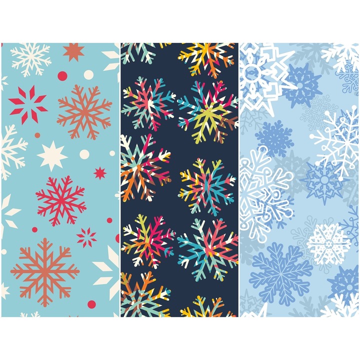 Vízálló textil panel 3 mintával, poliészter varrókendő, karácsonyi, 121,5 cm x 155 cm, Heko panelek, P49