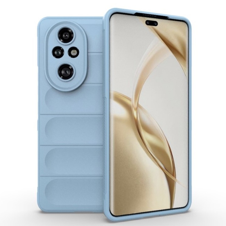 Капак за Honor 200 Pro, Magic Shield, X42, Полиуретан, Син