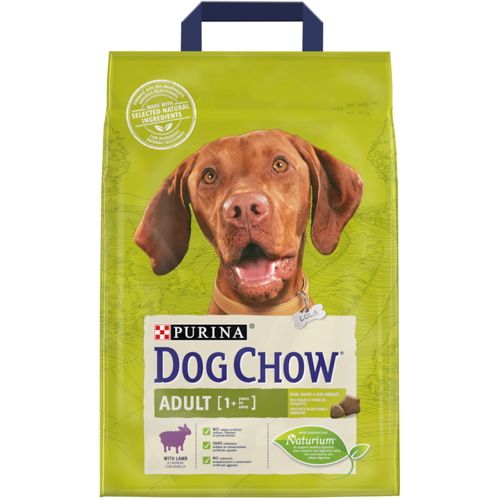 Hrana uscata pentru caini Dog Chow Adult, Miel, 2.5 Kg