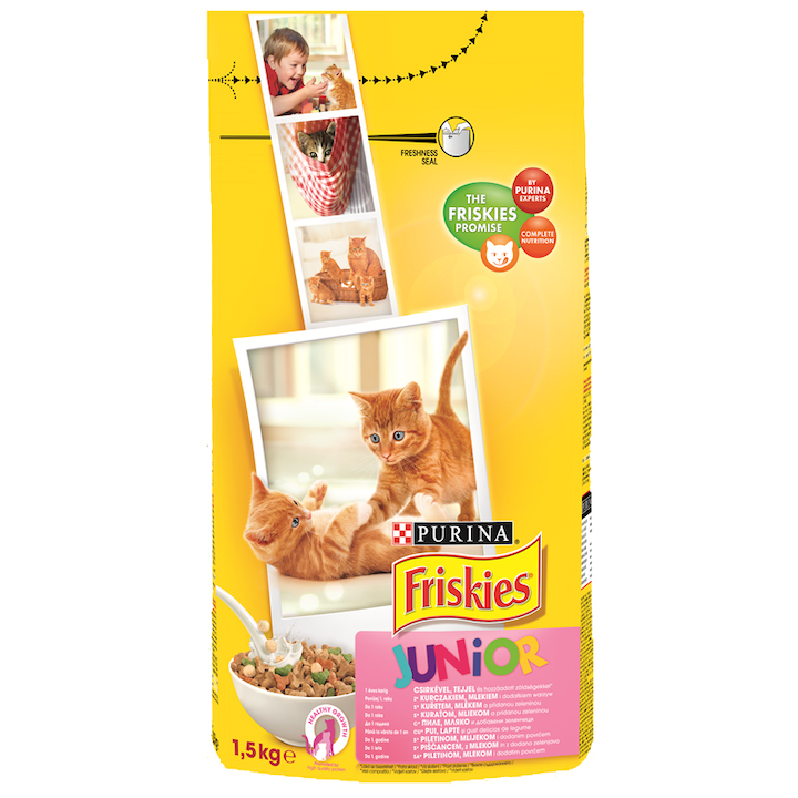Суха храна за котки FRISKIES Junior Cat, 1.5 кг