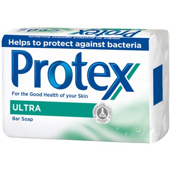 Sapun solid Protex Ultra cu ingredient natural antibacterian, 90 g Sapun solid Protex Ultra cu ingredient natural antibacterian, 90 g