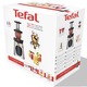 Storcator de fructe si legume cu melc Tefal Infini Press Revolution ZC500H38, 300 W, Recipient suc 1 l, Recipient pulpa 1 l, 1 Viteza, 3 Tuburi de alimentare, 2 Filtre, Negru/Inox