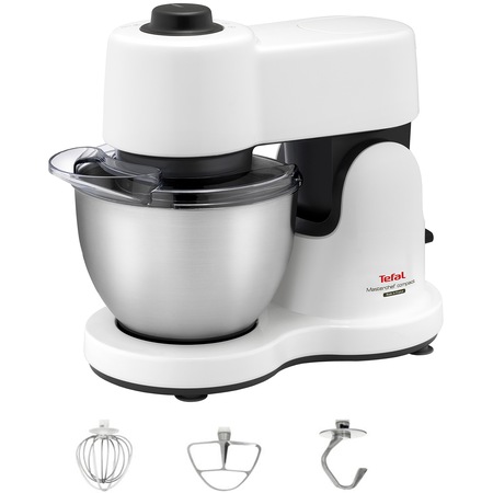 Robot de bucatarie Tefal MasterChef Gourmet, QB200, 700 W, bol 3.5 l, 4 viteze, Alb