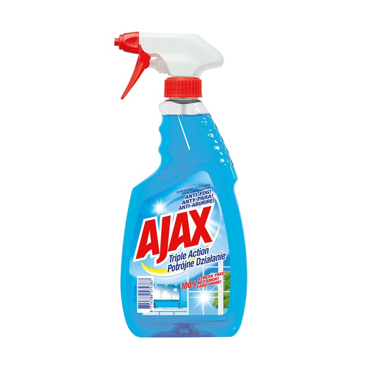 Ajax Triple Action tisztítószer (ablakra), 500 ml
