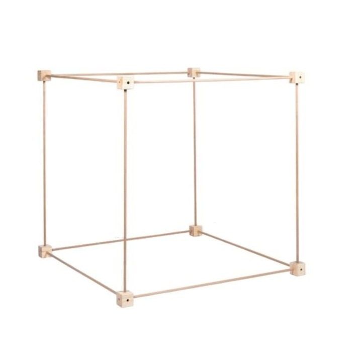 Bucati de constructie din lemn, Trigonos, Cubic, 20 piese, 4ani+