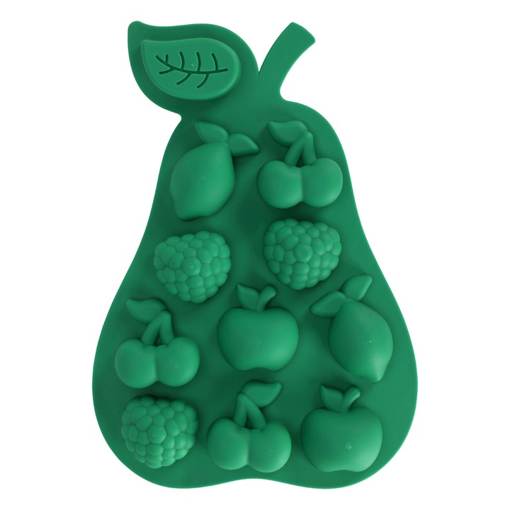 Jégkocka forma, többfunkciós, könnyen tisztítható, 11 kocka, szilikon, többszínű