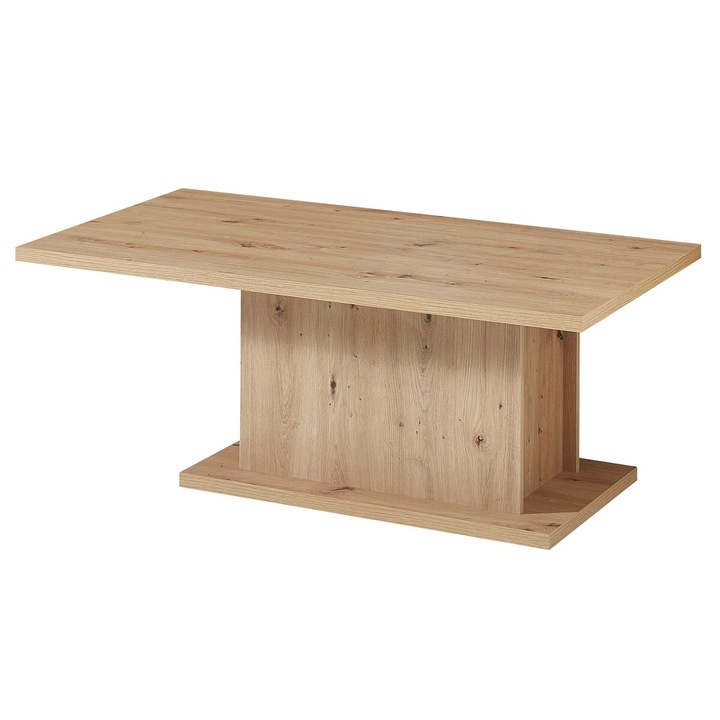 Masuta cafea Two, finisaj stejar, 120x65x45 cm