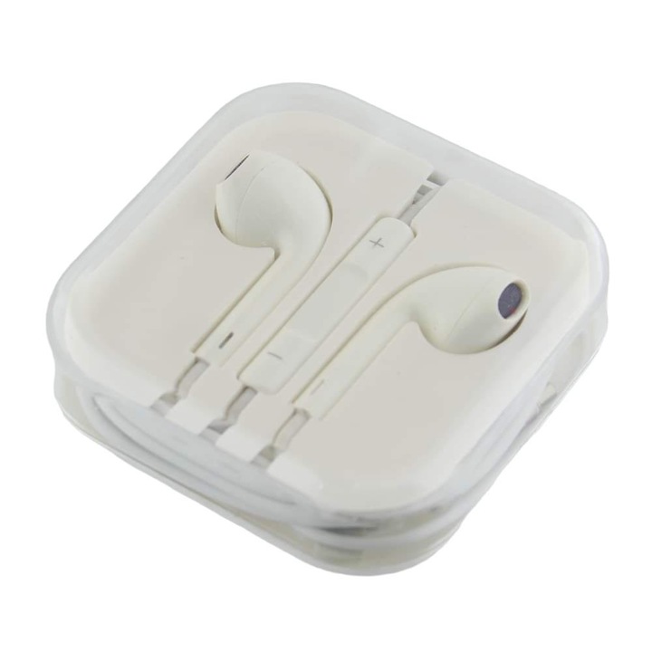 Casca audio, cu microfon, control volum pe fir, jack 3,5mm, 196725