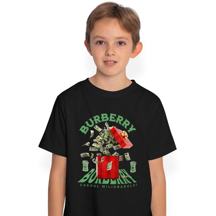 Póló Children Boys _Burberry_ - A milliomos ajándéka, Fekete