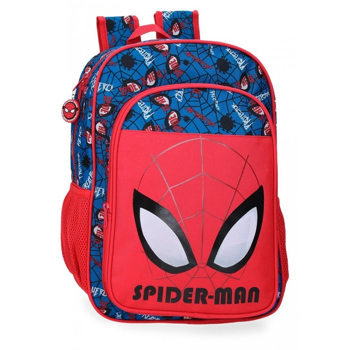 Ghiozdan scoala baieti, Marvel Spiderman Authentic, multicolor, 30x40x13 cm