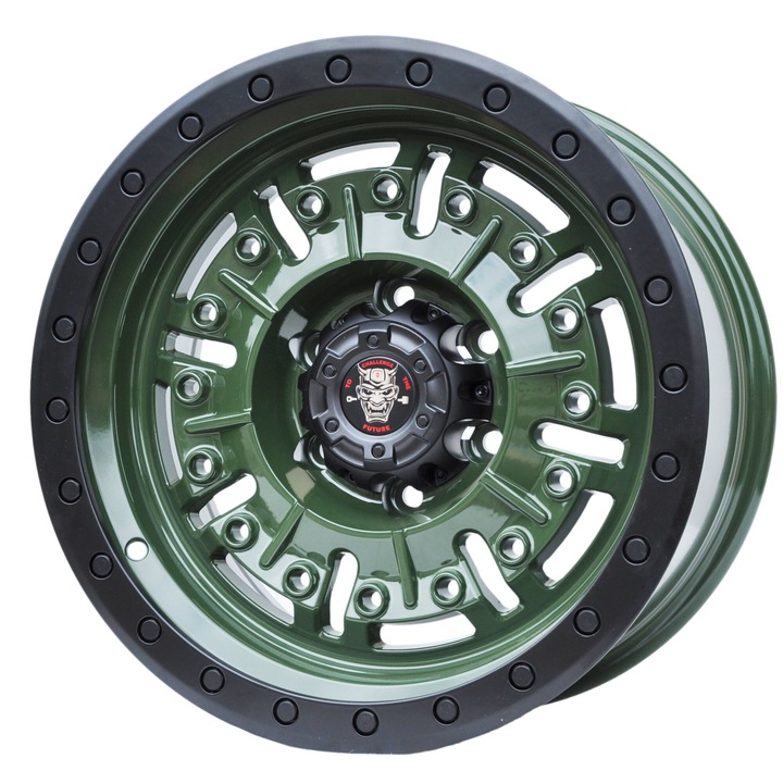 Set 4 jante aliaj Toro Corsa, JT250, 17x9 inch, 6x139.7, ET0, BK - negru + khaki