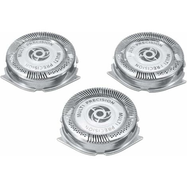 3 db forgó borotvafej készlet, kompatibilis Philips Series S5000 és SH50, dupla penge, mosható